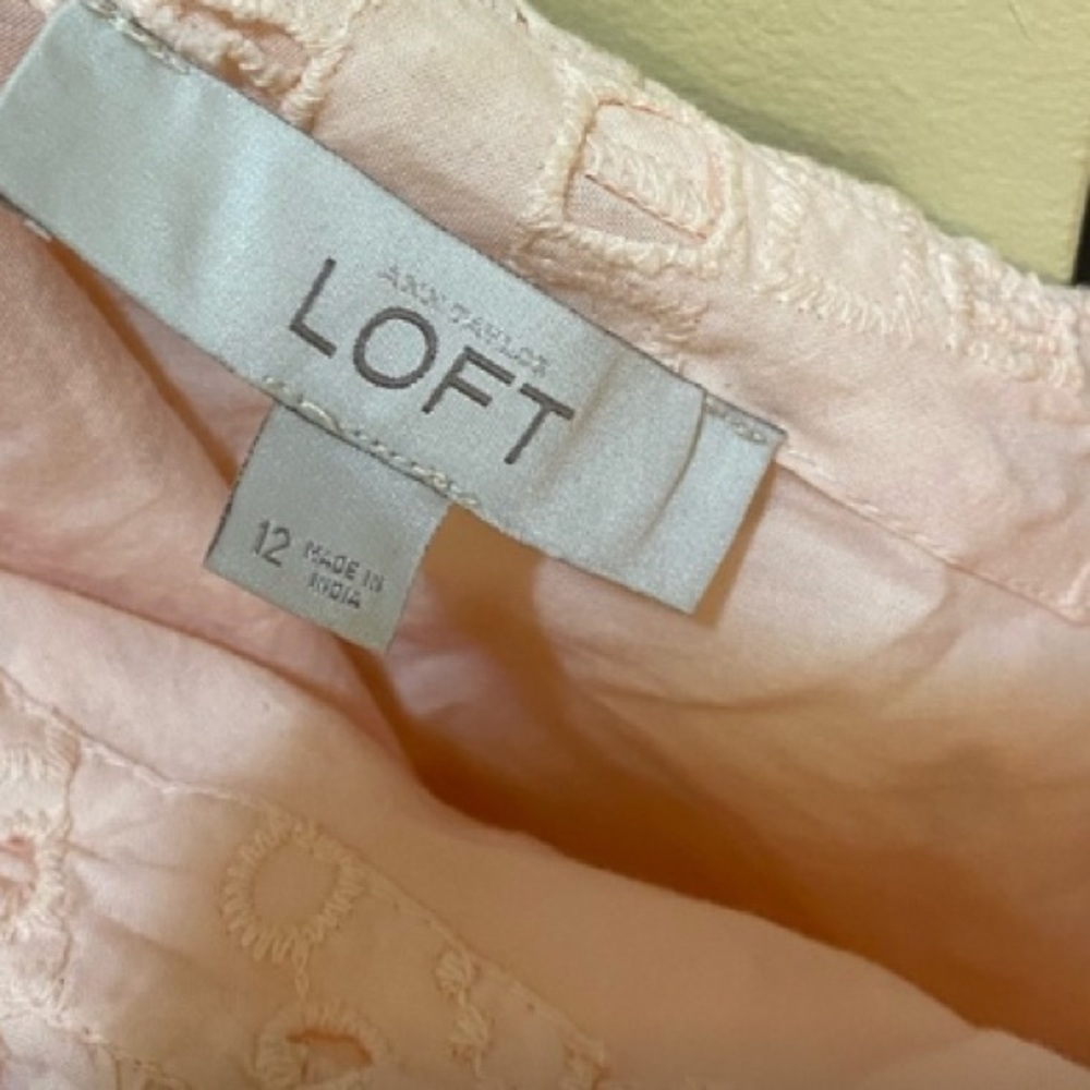 LOFT one shoulder eyelet dress - Picture 5 of 5